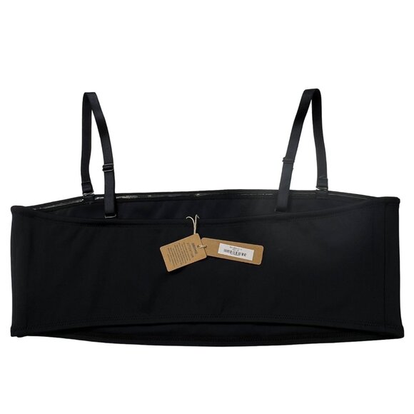 SKIMS Shaping Swim Bandeau Top Lot 2 Onyx Sienna Womens 3X - Picture 6 of 14